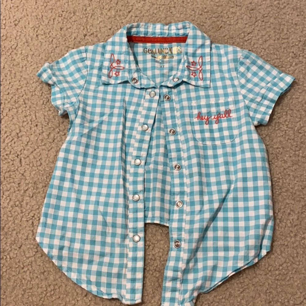 Western-style short sleeve shirt